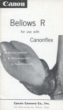 Canon Bellows R for Canonflex Instruction Manual
