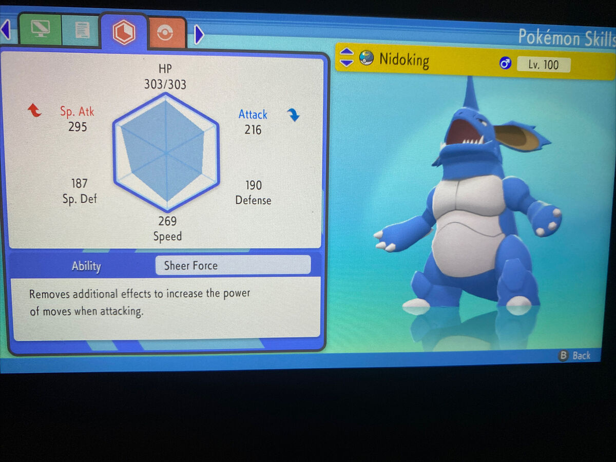 Shiny NIDOKING 6IV / Pokemon Brilliant Diamond and Shining 