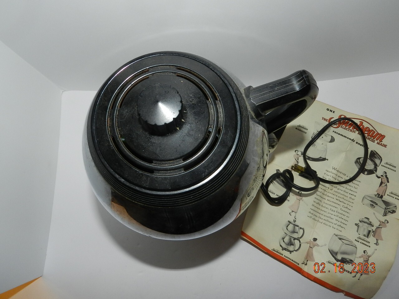 Sunbeam Chrome Coffeemaster Electric Siphon Automatic Vacuum Coffee