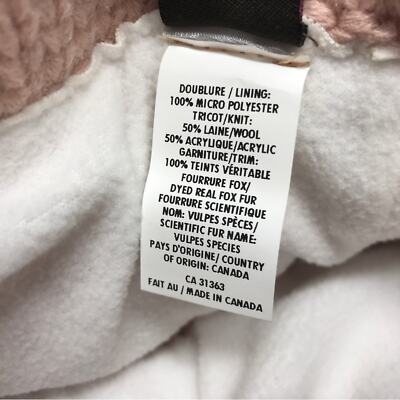 Kyi Kyi Fur Knit Beanie, Size OSFA - Peachy Pink Women display picture 3