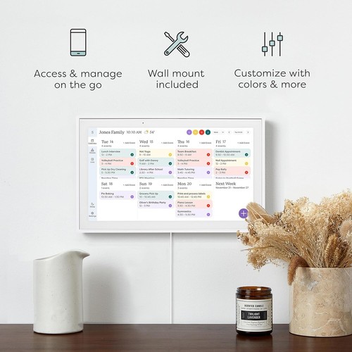 Skylight - Calendar: 15 Inch Touchscreen Smart Calendar and Chore Chart - White - Picture 4 of 8