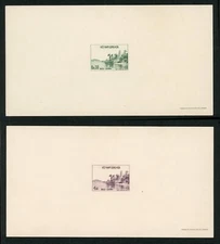 SOUTH VIETNAM Deluxe Sheet / Proof 1959 Thien Mu Pagoda, Hue 101 & 105 (SDL33)