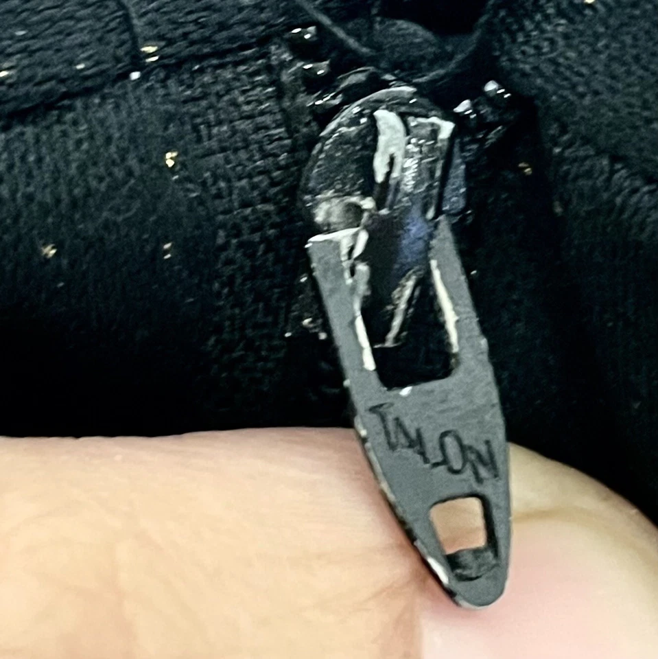 复古 50 年代风格 Falcone 黑色 4 Btn Peak 翻领闪亮金色格子摇滚套装 — 第 2/4 张图片