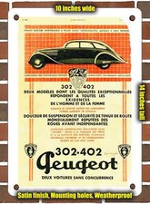 Metal Sign - 1937 Peugeot 302