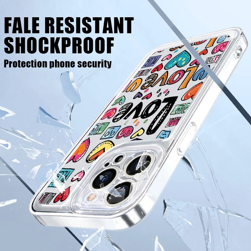 For iPhone 15 Pro Max 14 Plus 13 12 11 XS XR 7 8 Shockproof Silicone Case Cover - Image 3 of 4