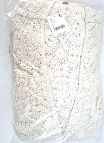 Free People Melanie Crochet Duster Long Cardigan. Size Small Ivory RRP £368 - Picture 7 of 11