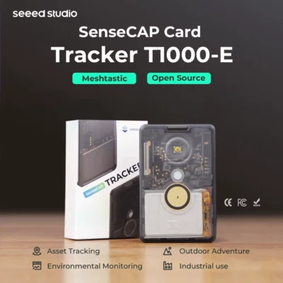 SEEED STUDIO Sensecap T1000 E Meshtastic Tracker with Lr1110,Nrf52840,Ag3335 GPS, IP65 Indoor