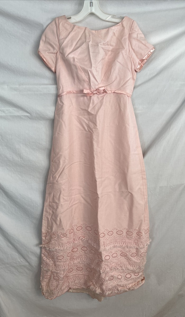 Dプライス様 Vintage Emma Domb Dress Pink With Embroidery And Fringe | eBay