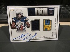 National Treasures Gear Autograph Jersey Chargers Melvin Gordon 19/99  2015