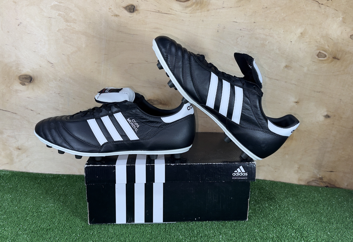 Adidas Copa Mundial FG 015110 Leather Elit Black boots Cleats mens