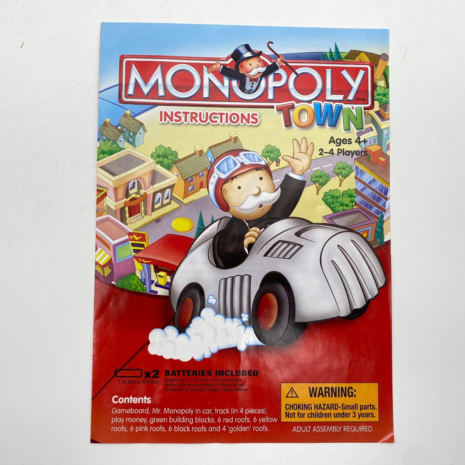 Monopoly Town Instructions Manual Rules Guide 2007 Replacement Part
