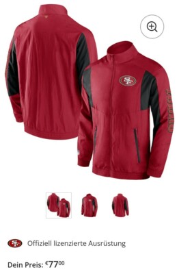 San Francisco 49ers Woven Track Jacke - Herren NFL Football 