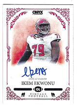IKEM ICKEY EKWONU 2022 ONYX VINTAGE FOOTBALL ON CARD ROOKIE AUTO 