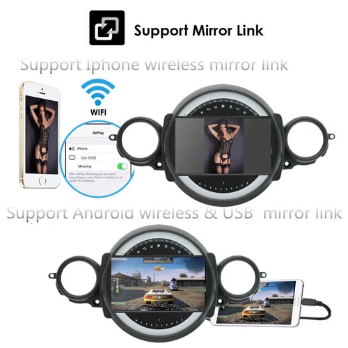 Android 15 CarPlay Stereo Radio Navi 2+64G For BMW Mini Cooper R56 R60 2007-2013 - Picture 17 of 21