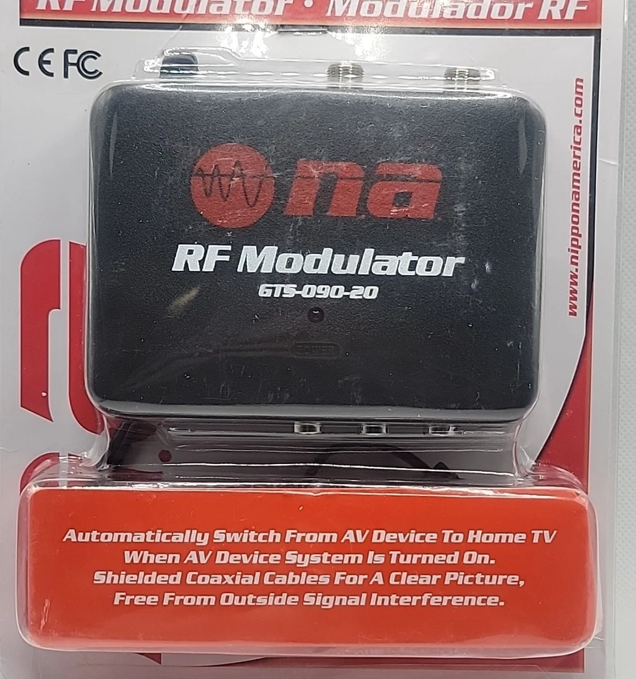 New Auto TV Switch AV to RF Modulator F-Type Coaxial Video Converter GTS-090-20 - Image 4 of 4
