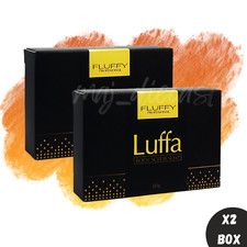 2x Fluffy Luffa Body Scrub Soap 80g to Remove Dirt and Dead Skin Cells
