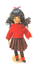 1999 Marian Yu Designs, Porcelain Doll ( Bobbi ) School Girl, Limited Ed.