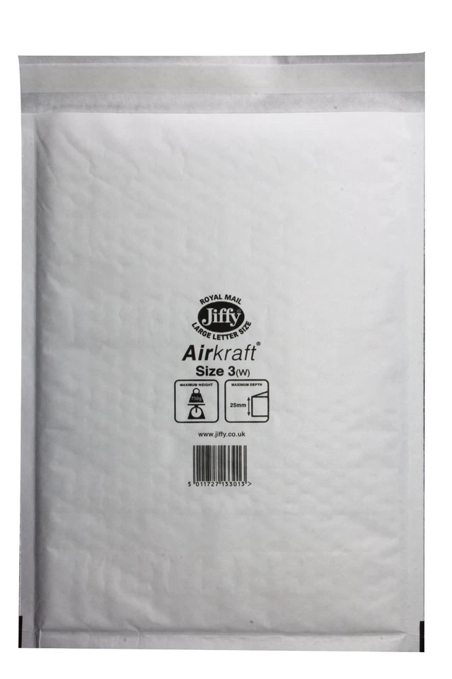 GENUINE 'WHITE' JIFFY BAGS ALL SIZES JL000 00 0 1 2 3 4 5 6 + 7 +ALL FREE 24h