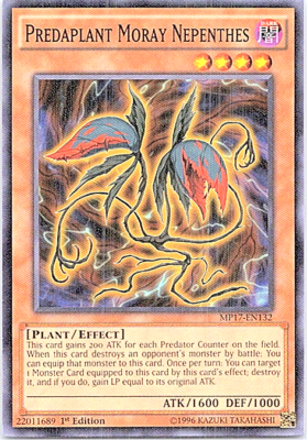 Predaplant Moray Nepenthes MP17-EN132 Yu-Gi-Oh! Light Play 1st Edition Predaplant Moray Nepenthes MP17-EN132 Yu-Gi-Oh! Light Play 1st Edition