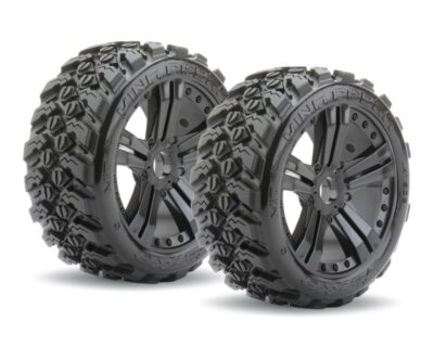 Jetko King Cobra Belted Buggy Extreme Reifen auf schwarzen Felgen JK1502RB 