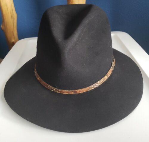 Beaver Hat Company 5X Genuine Fur Felt Cowboy Hat… - image 1
