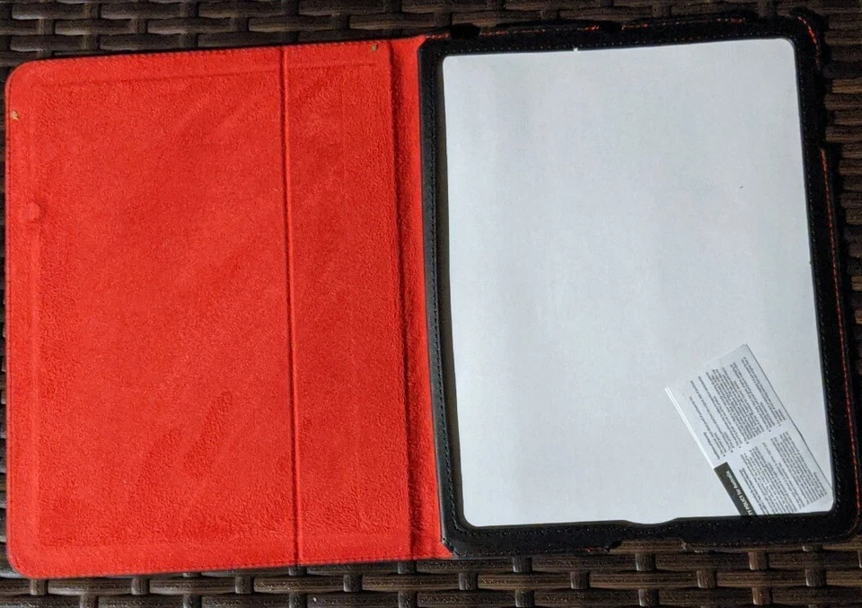 GENUINO GRIFFIN Moxy Zeb Delgado Folio Estuche CUERO Para iPad Gen 3 y iPad 2 Negro Foto 4 de 4