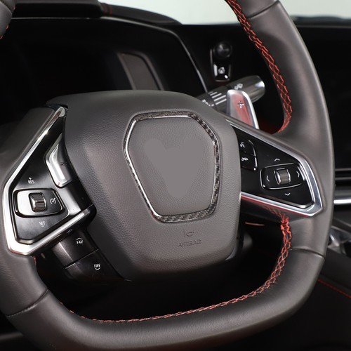 Cuadro emblema volante fibra carbono real para Corvette C8 2020-2023 - Imagen 9 de 12