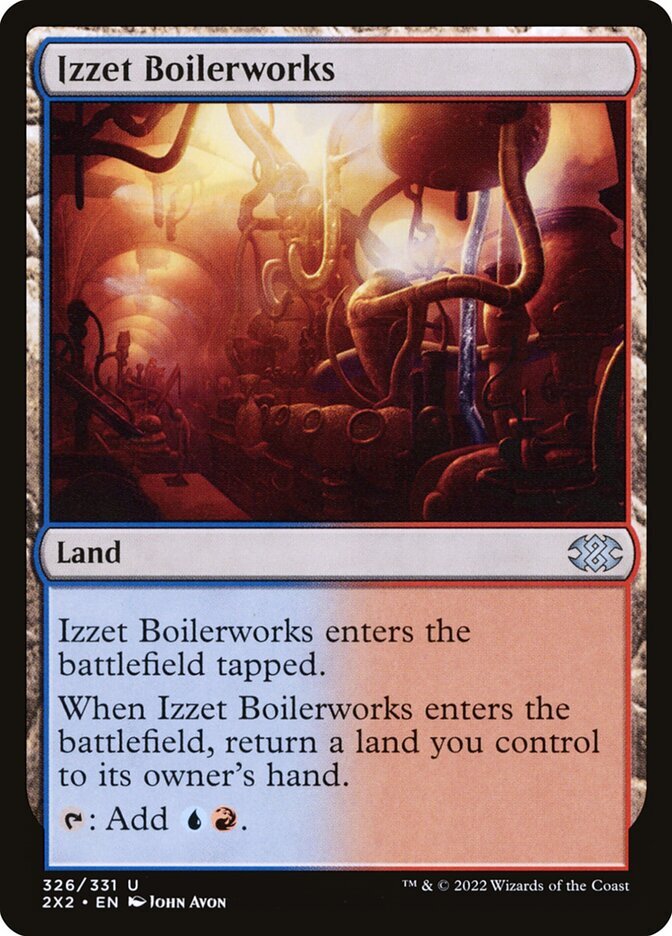 MTG Magic the Gathering Izzet Boilerworks (326/686) Double Masters 2022 LP