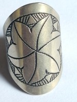 Ancient Handmade African Tuareg Ring Ethnic Tribal Jewelry Silver Gypsy Bohemian
