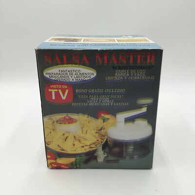 Salsa Master by Kitchenmate | Salsa Maker | As Seen On TV Manual Food Processor