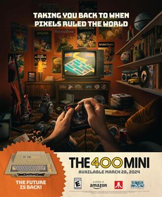 The 400 Mini 2024 Atari Retro 400 Mini Computer Console With 25 Built-in Games