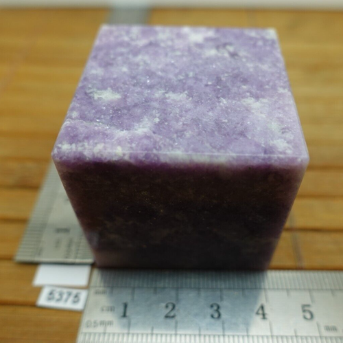 CUBE 40 mm LEPIDOLITE d'Inde pierre naturelle 188g lithotherapie anti depression - Picture 3 of 5