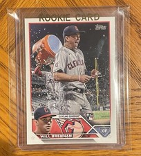 2023 Topps Series 2 Will Brennan Gold Mirror Image Variation RC SSP Guardian 453