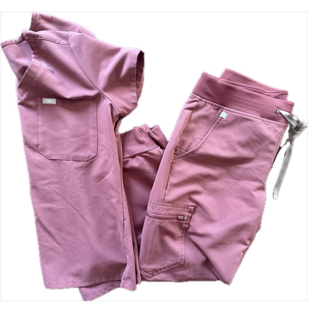 FIGS Technical Collection Dark Cherry Scrubs Set … - image 5