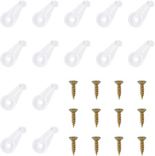 20 Pack Cabinet Door Glass Retainer Clips Kit, Plastic Glass Panel Retainer Clip