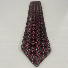 Bill Blass Men's Silk Necktie Geometric Print Made In USA Designer