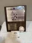 Don Larsen Signed Baseball Plaque Display PERFECT GAME W/COA-R44-18