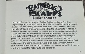 Boxed Nintendo Entertainment NES Rainbow Islands: Bubble Bobble 2. CIB