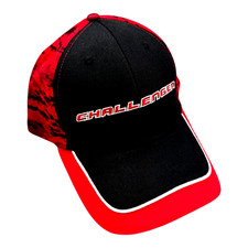Mens Dodge Challenger Hatcap Blackred Embroidered New