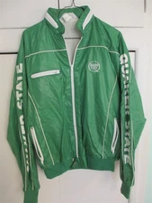 VINTAGE QUAKER STATE OIL GREEN WINDBREAKER SIZE L USA MADE BRAND NEW 