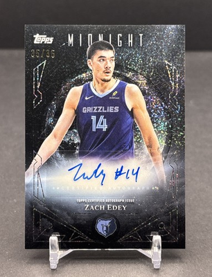 #ad 2025 26 TOPPS MIDNIGHT #MS ZE Zach Edey Grizzlies Sun Auto Winter Solstice 35 $79.99