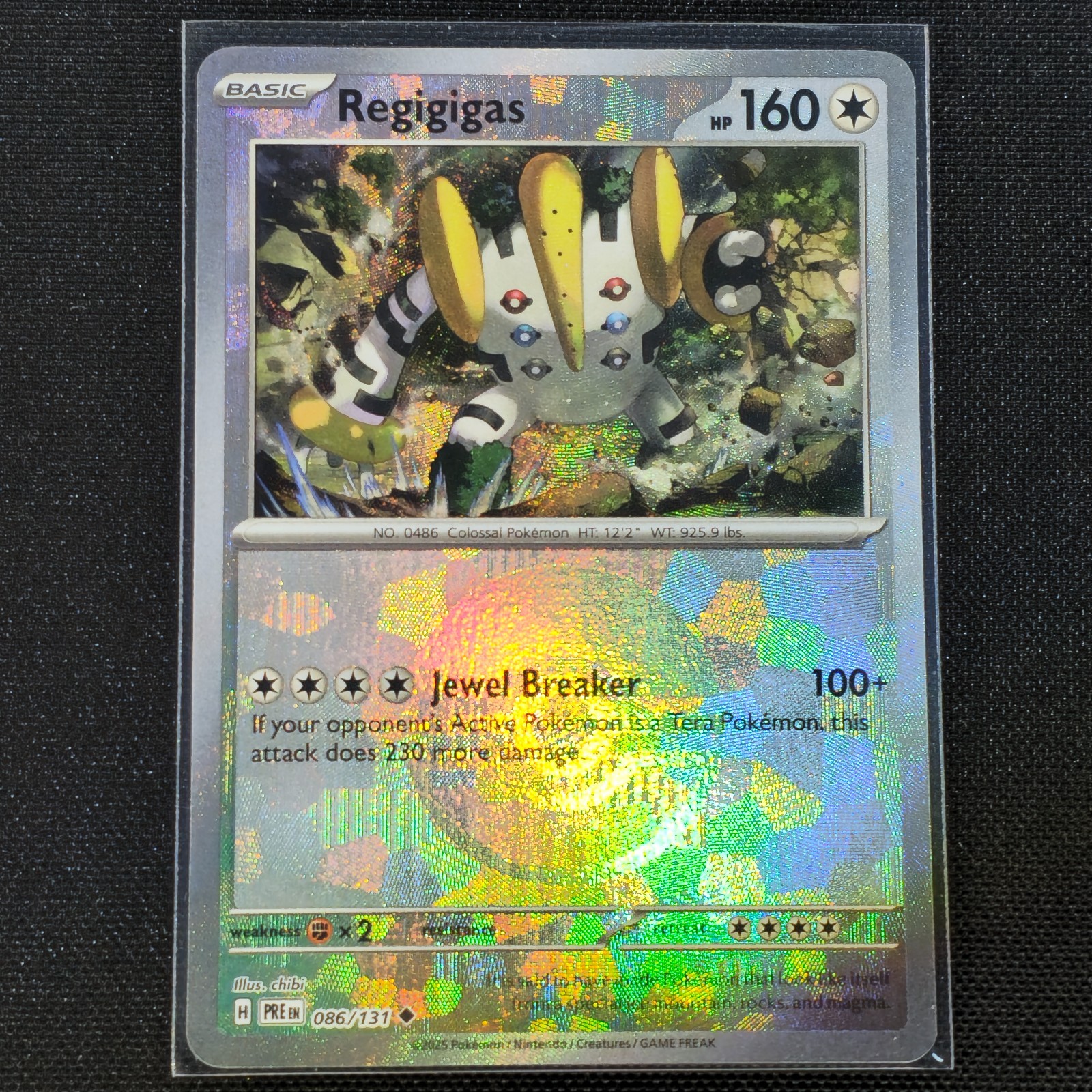 Regigigas - 086/131 - Pokeball Holo - Prismatic Evolutions - Pokemon Card - NM/M