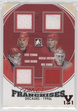 2013 ITG Decades 1990s Black Vault Ruby 1/1 Steve Yzerman Nicklas Lidstrom xp6