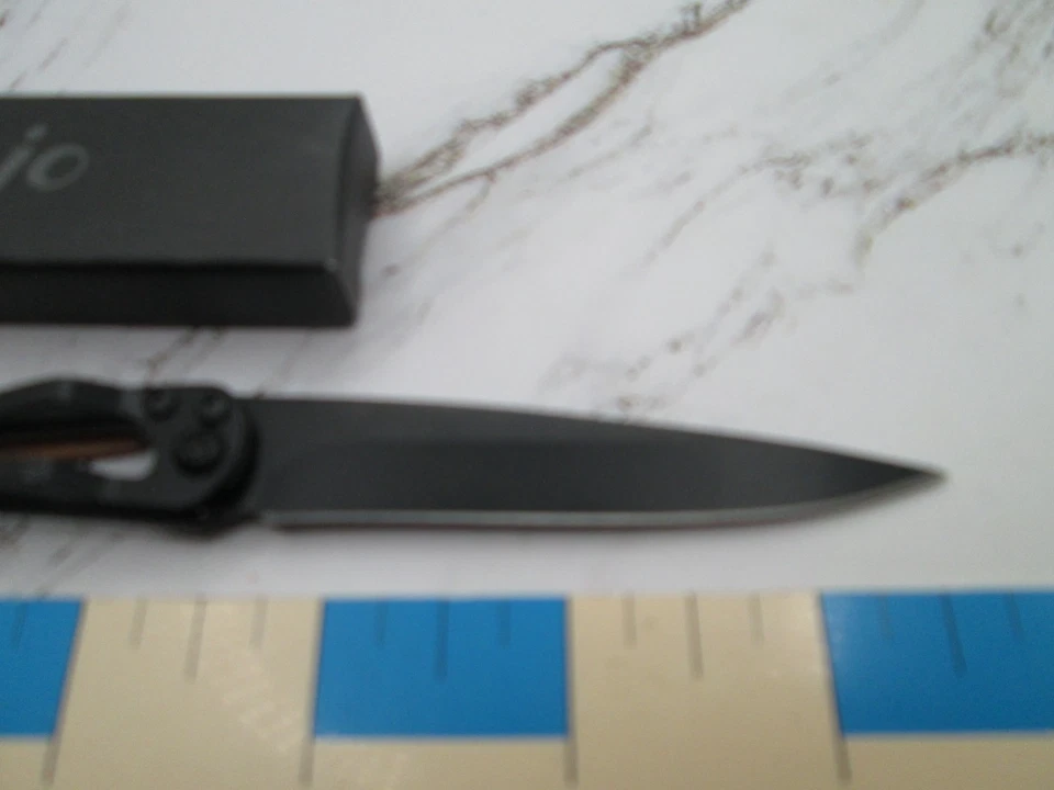 NEW Phases of the Moon Deejo 27G Minimalist FrameLock Folding Knife Olive Wood - Image 3 of 4