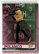 2019 TOPPS CHROME #159 GREGORY POLANCO PINK REFRACTOR PITTSBURGH PIRATES