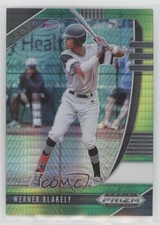 2020 Panini Prizm Draft Picks Green & Yellow Hyper Werner Blakely #PDP111 05x0