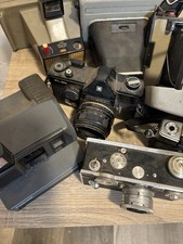 Vintage Lot of 6 Cameras 60s To 80s for Display or Parts Olympus Argus Polaroid
