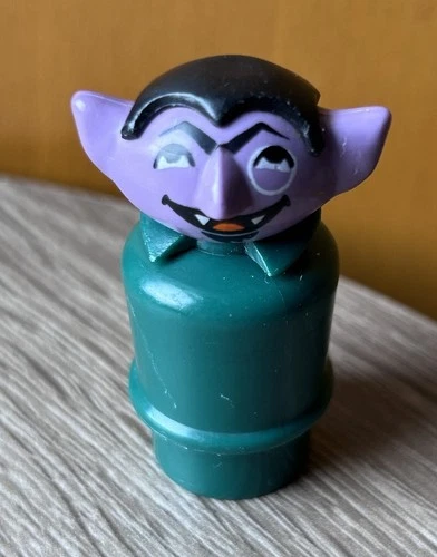 The Count Vintage Fisher Price Little People Figure Sesame Street Muppets 1973