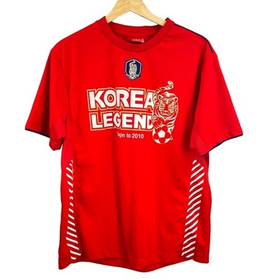 KFA Korea Legend Fan Jersey Red Tiger Graphic Football Soccer Size M