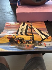 Vintage Lego 6268 Pirates ship Renegade Runner Complete Box Insert Inst